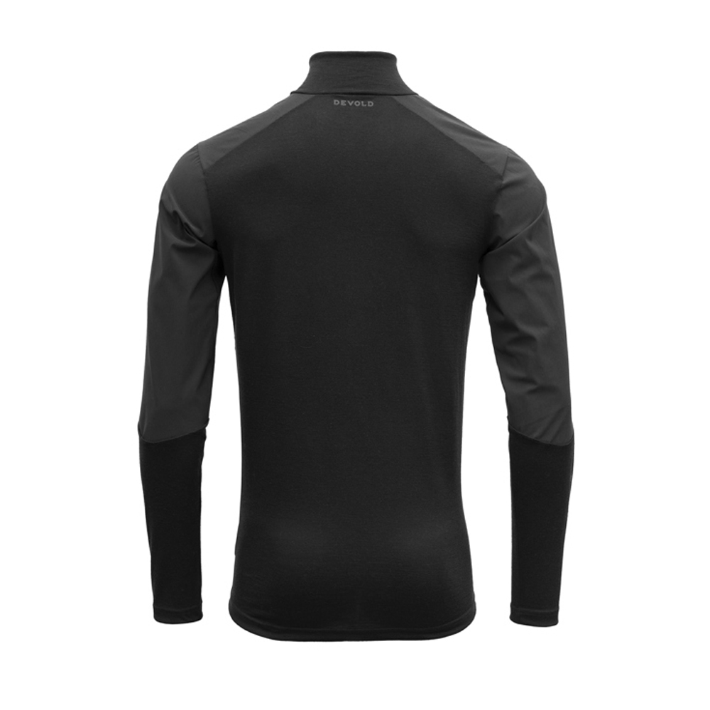 Devold Running Merino Cover Zip Neck Caviar GO 407 240 A-960A shirts en tops online bestellen bij Kathmandu Outdoor & Travel
