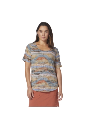 Royal Robbins  Featherweight Scoop Tee Women's Baked Clay Owens Pt