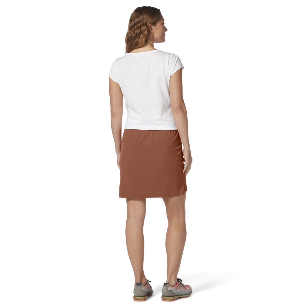 Royal Robbins Spotless Evolution Skirt Women's Baked Clay Y325008-916 jurken en rokken online bestellen bij Kathmandu Outdoor & Travel