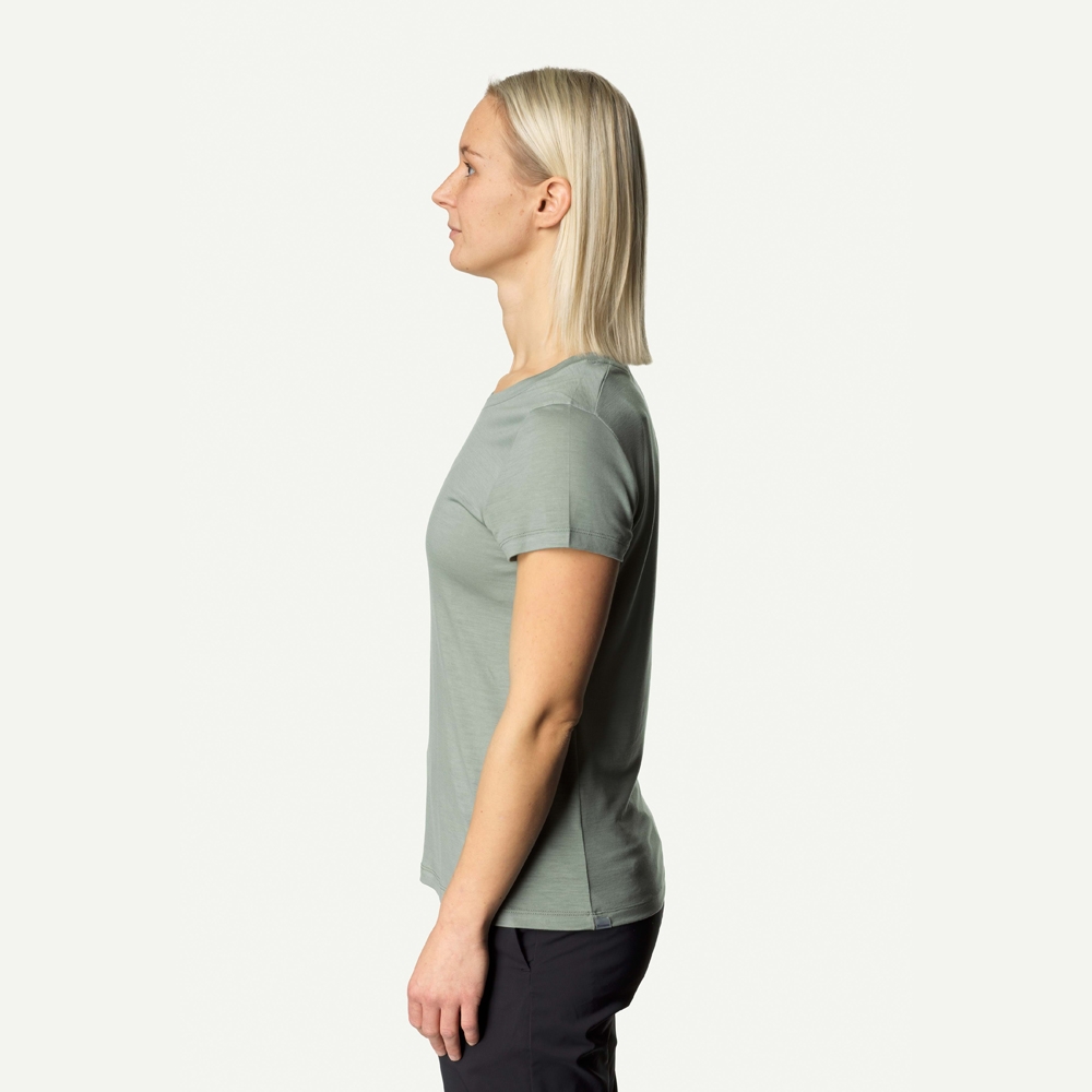 Houdini Tree Tee Women's Frost Green 130954-Frost Green shirts en tops online bestellen bij Kathmandu Outdoor & Travel