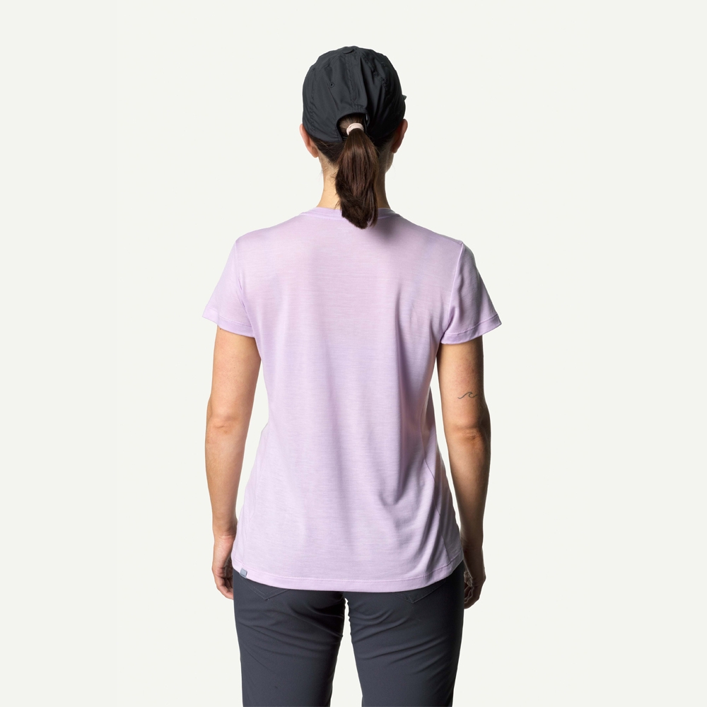 Houdini Tree Tee Women's Purple Heather 130954-Purple Heathe shirts en tops online bestellen bij Kathmandu Outdoor & Travel