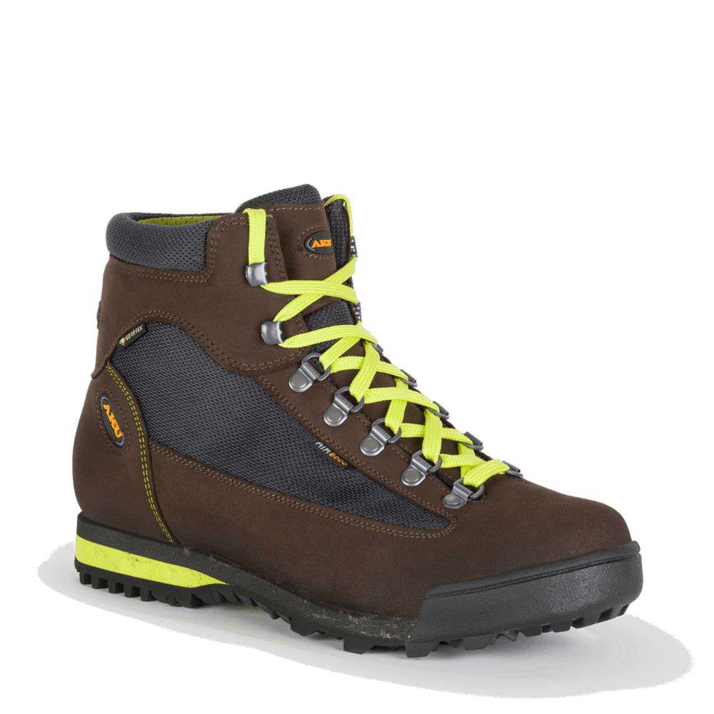 AKU Slope V-Light GTX Earth Brown/Lime 885.31-661 wandelschoenen dames online bestellen bij Kathmandu Outdoor & Travel