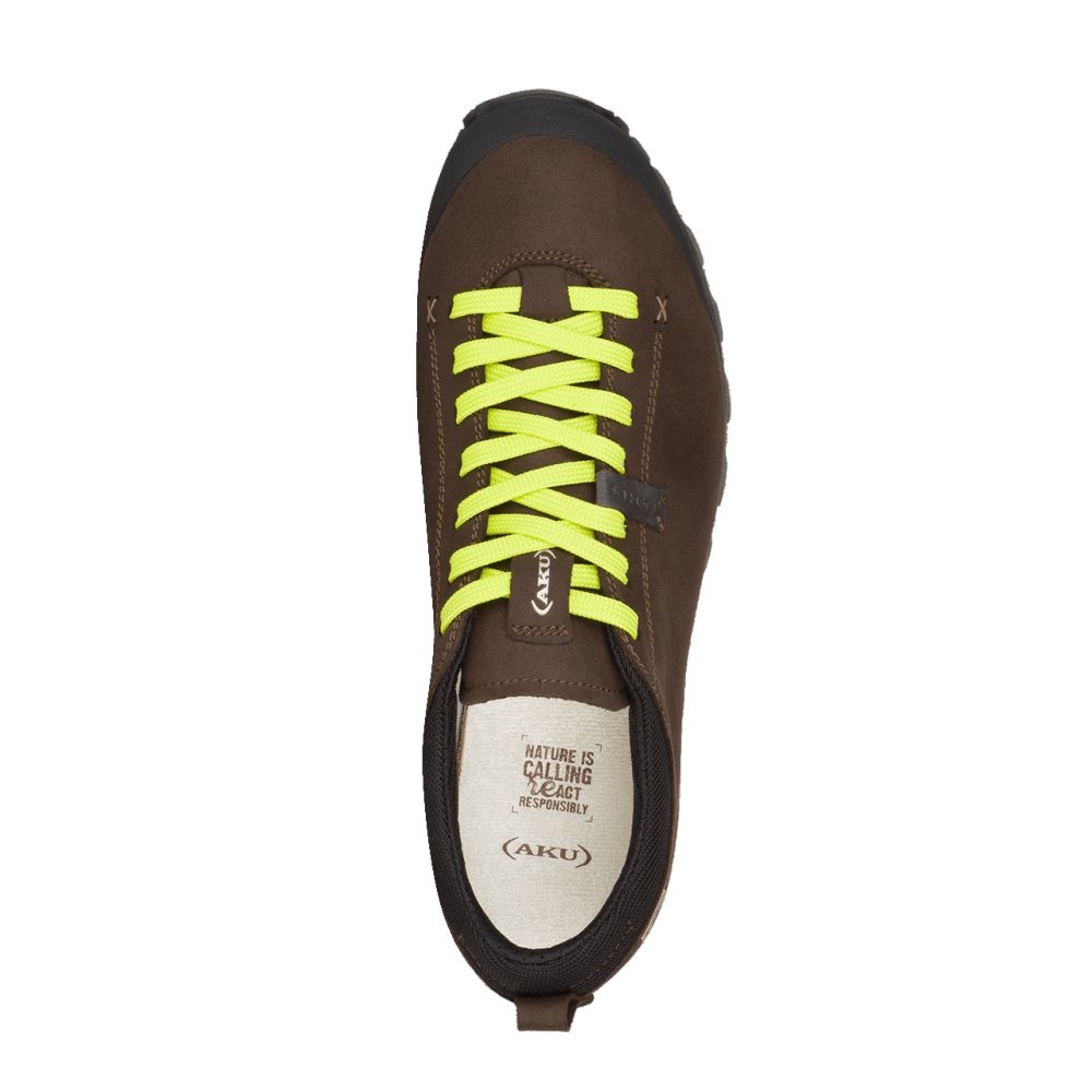 AKU Bellamont 3 V-Light Gtx Earth Brown/Lime 504.31-661 wandelschoenen dames online bestellen bij Kathmandu Outdoor & Travel