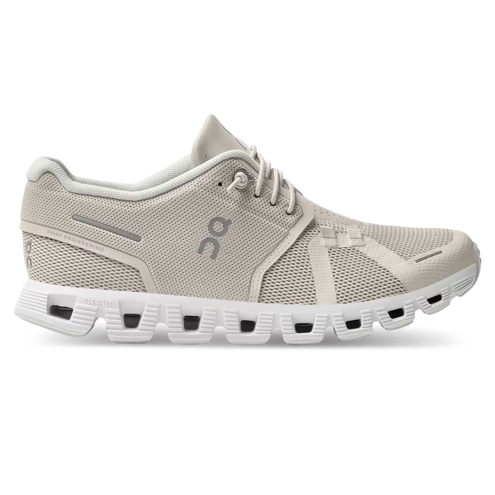 On-running Cloud 5 Women's Pearl | White 59.98773 wandelschoenen dames online bestellen bij Kathmandu Outdoor & Travel