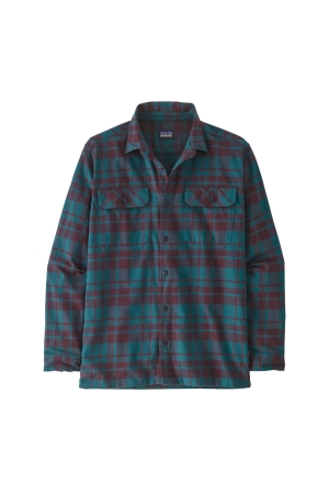 Patagonia Long Sleeve Organic Cotton MW Fjord Flannel Shirt Ice Caps: Belay Blue 42400-ICBY shirts en tops online bestellen bij Kathmandu Outdoor & Travel