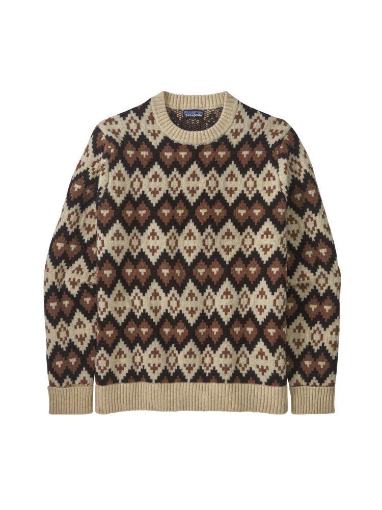 Patagonia Recycled Wool-Blend Sweater Morning Flight: Dark Natural 50655-MFLN fleeces en truien online bestellen bij Kathmandu Outdoor & Travel