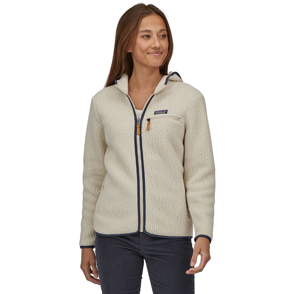 Patagonia Retro Pile Hoody Women's Pelican 22806-PLCN fleeces en truien online bestellen bij Kathmandu Outdoor & Travel