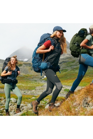 Fjällräven Abisko Trekking Tights Pro Women's Black-Iron Grey 84771-550-048 broeken online bestellen bij Kathmandu Outdoor & Travel