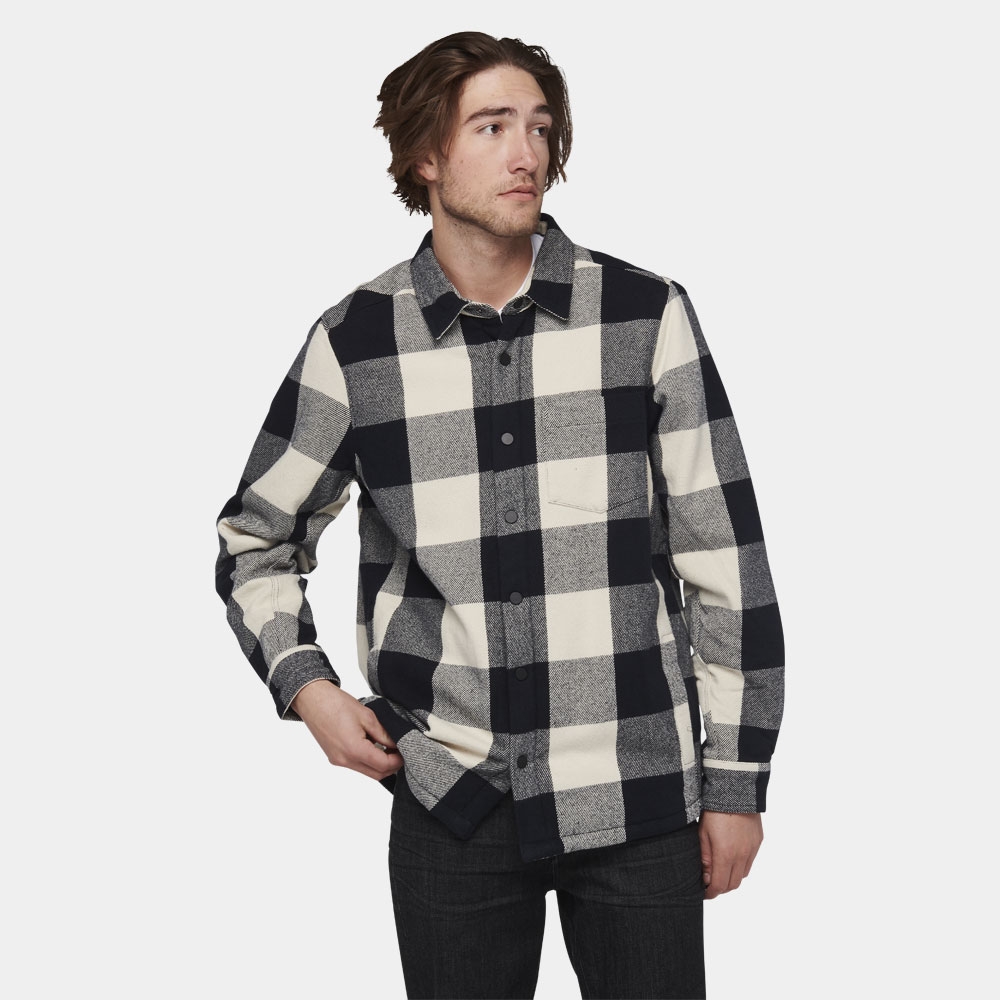 Black Diamond Project Lined Flannel Black-Off White Plaid AP744065-9511 shirts en tops online bestellen bij Kathmandu Outdoor & Travel