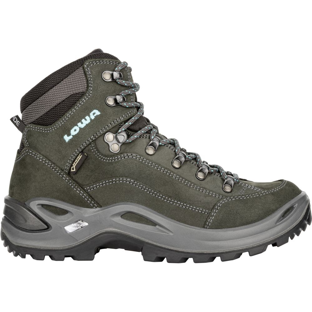 Lowa Renegade GTX Mid Women's asphalt/turquoise LM320945-9368 wandelschoenen dames online bestellen bij Kathmandu Outdoor & Travel
