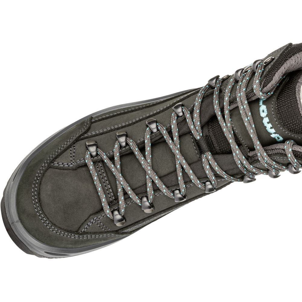 Lowa Renegade GTX Mid Women's asphalt/turquoise LM320945-9368 wandelschoenen dames online bestellen bij Kathmandu Outdoor & Travel