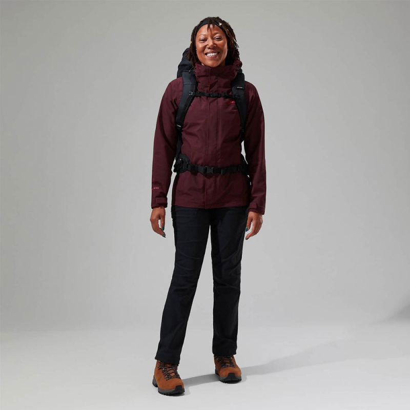 Berghaus Hillwalker IA Shell Jacket Women's AUTUMN PURPLE/TALL POPPY