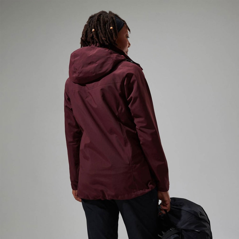 Berghaus Hillwalker IA Shell Jacket Women's AUTUMN PURPLE/TALL POPPY