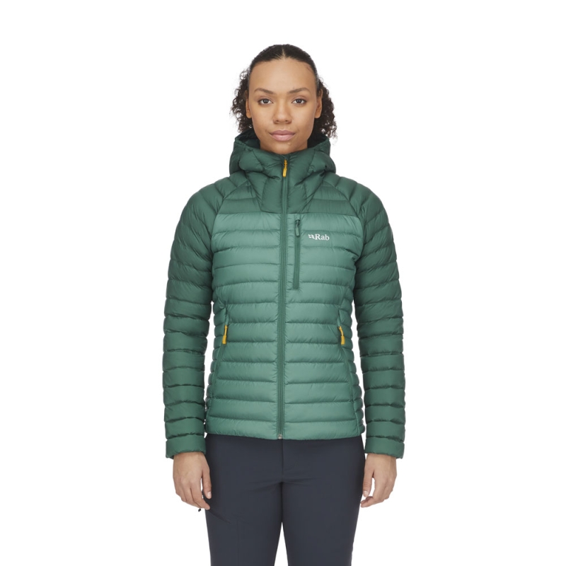 RAB Microlight Alpine Jacket Women's  Green Slate/Eucalyptus