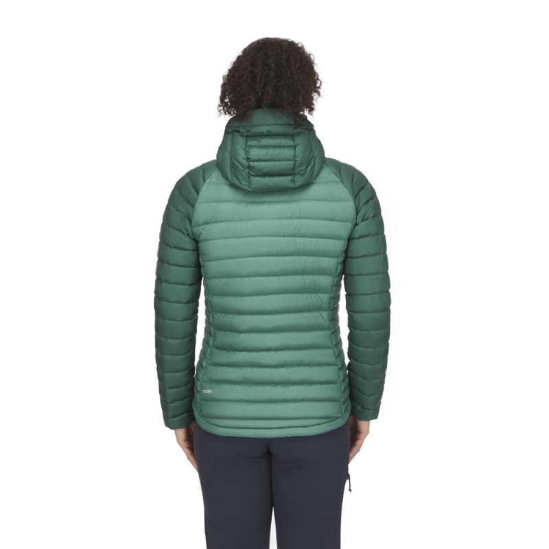 RAB Microlight Alpine Jacket Women's  Green Slate/Eucalyptus
