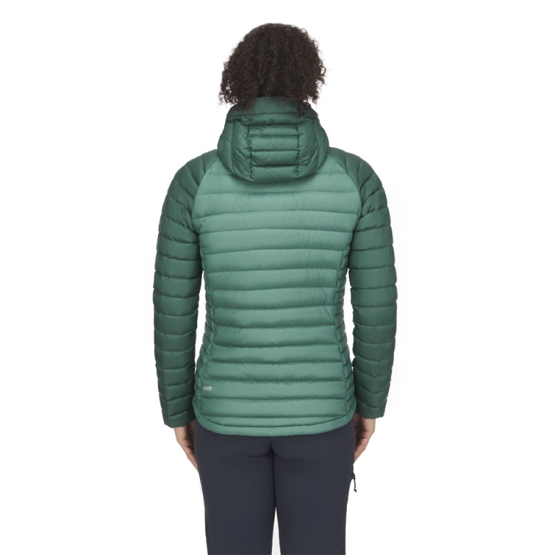 RAB Microlight Alpine Jacket Women's  Green Slate/Eucalyptus
