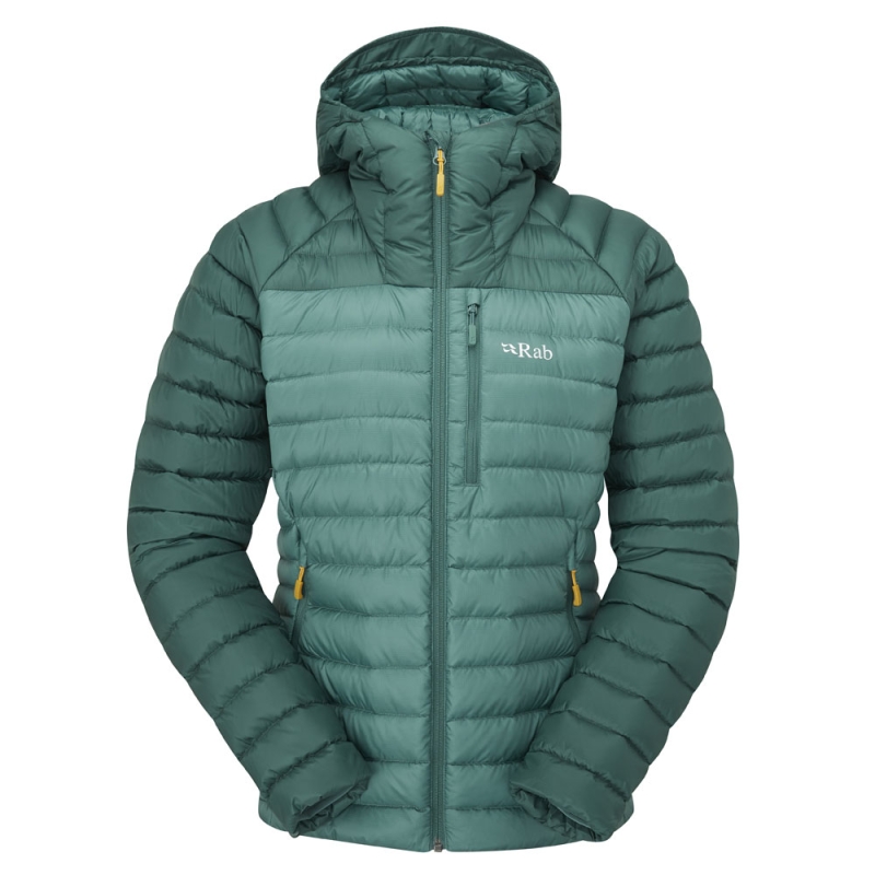 RAB Microlight Alpine Jacket Women's  Green Slate/Eucalyptus