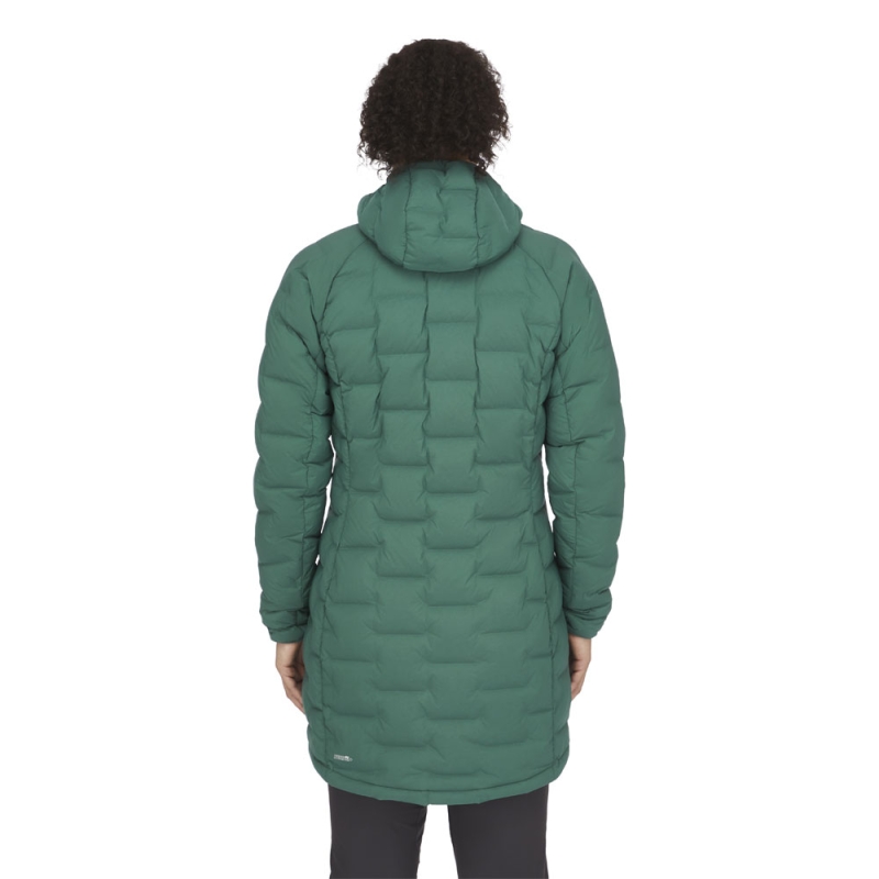 RAB Cubit Stretch Down Parka Women's  Green Slate