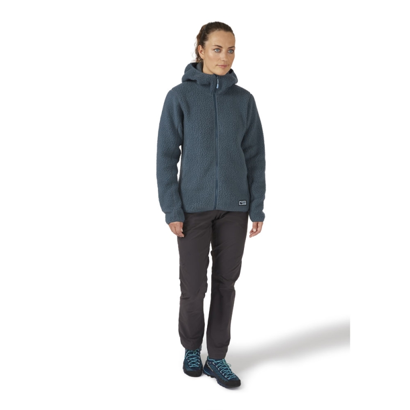 RAB Shearling Hoody Women's Orion Blue
