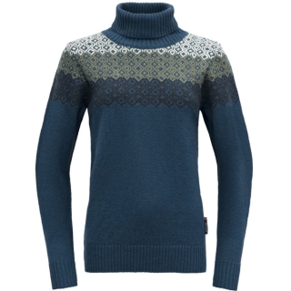 Devold Syvde Wool High Neck Women's Flood
