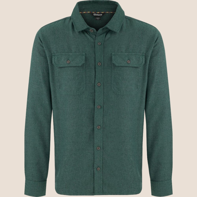 Sherpa Shalva Eco Long Sleeve Shirt FOREST