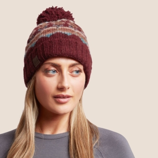 Sherpa Lahan Hat BEET RED