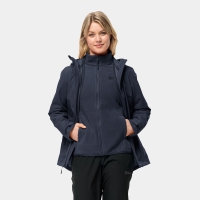 Jack Wolfskin Moonrise 3in1 Jacket Women's night blue