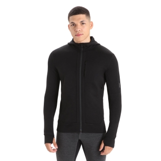 Icebreaker Quantum III LS Zip Hood Black