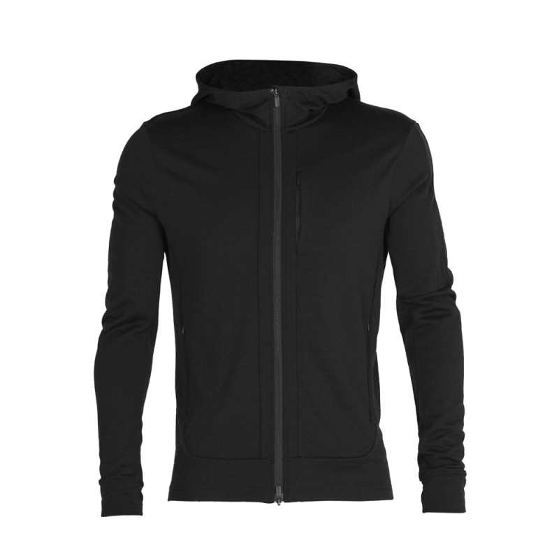 Icebreaker Quantum III LS Zip Hood Black