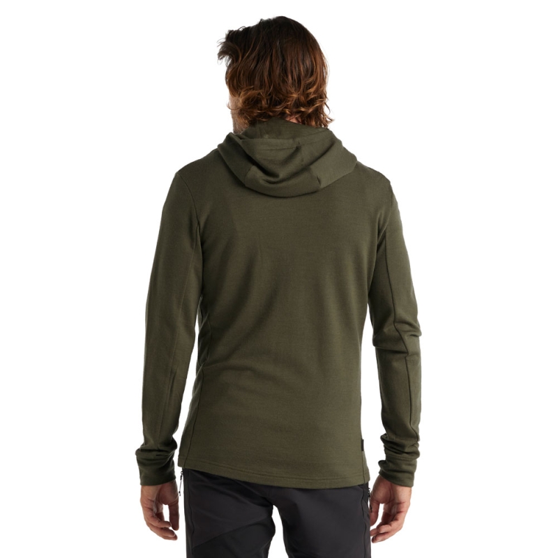 Icebreaker Quantum III LS Zip Hood Loden