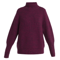 Icebreaker Seevista Funnel Neck Sweater Women's Nightshade/Electron Pink