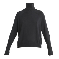 Icebreaker MerinoFine Luxe High Neck Sweater Women's Black