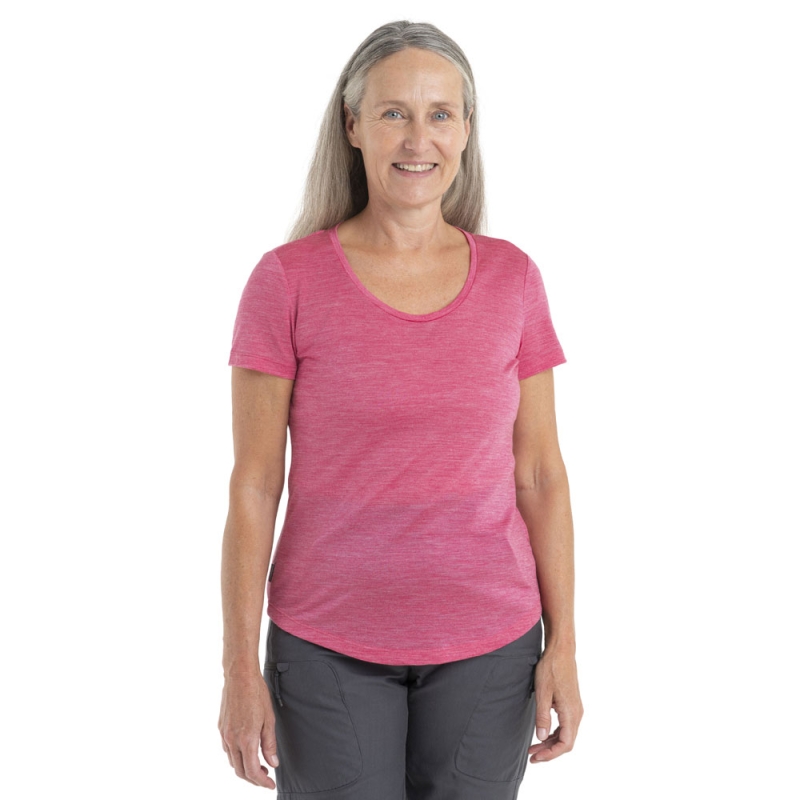 Icebreaker Sphere II SS Scoop Tee Women's Tempo Heather