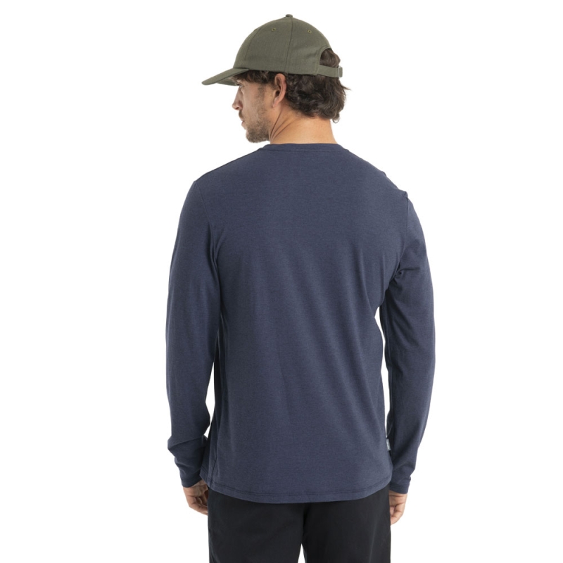 Icebreaker Mer Central Classic LS Tee Icebreaker Midnight Navy