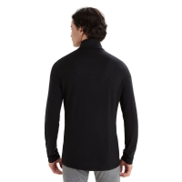 Icebreaker 200 Oasis Long Sleeve Half Zip Black