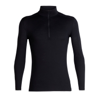 Icebreaker 200 Oasis Long Sleeve Half Zip Black