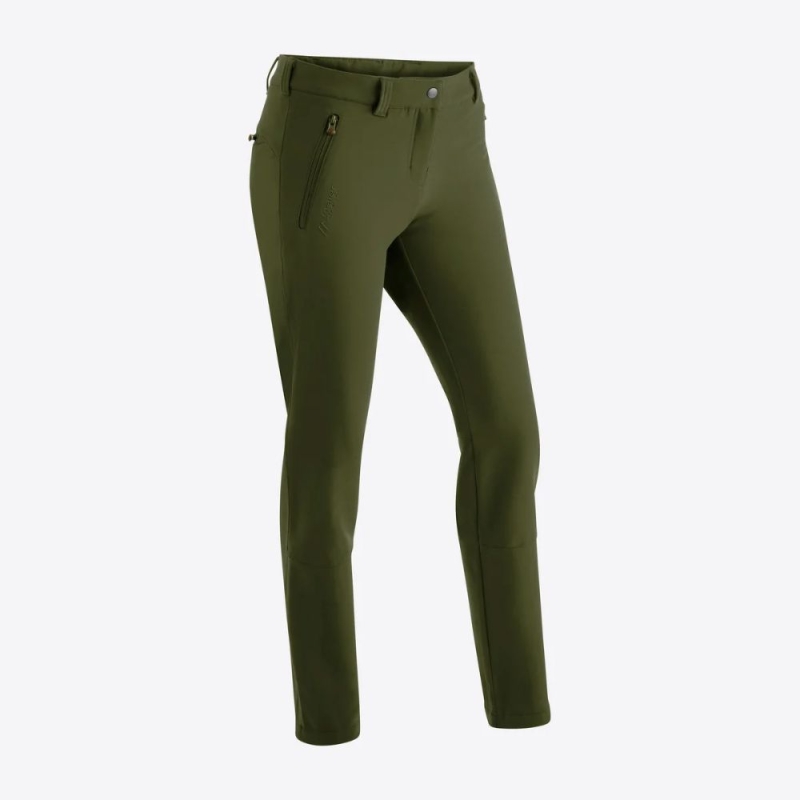 Maier Sports Helga Slim Winter Pants Women's Military Green