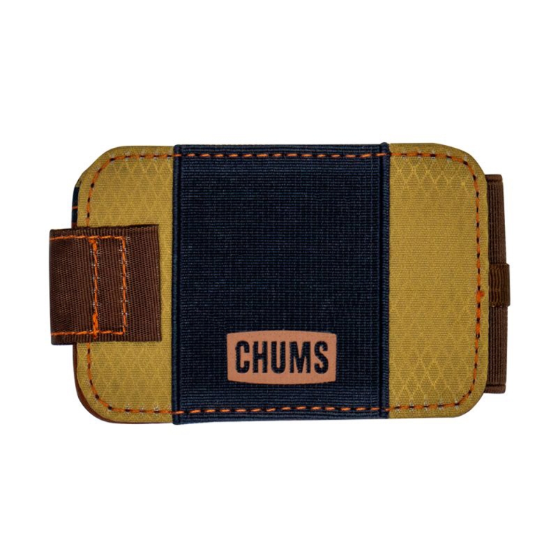 Chums Bandit Bi Fold Wallet  Or/Navy/Tan