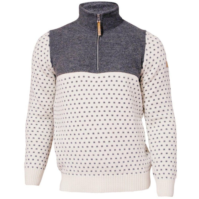 Ivanhoe Sverre half zip Off White