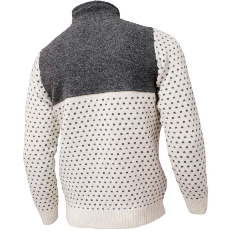 Ivanhoe Sverre half zip Off White