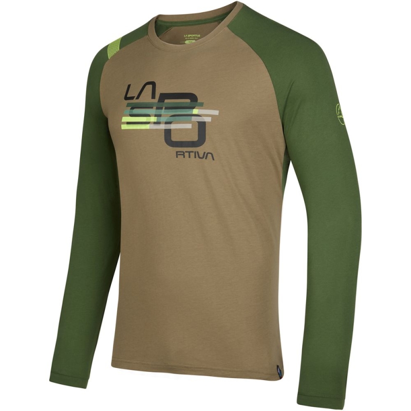 La Sportiva Stripe Cube Long Sleeve Turtle/Forest