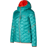 La Sportiva Pinnacle Down Jacket Women's Lagoon/ Cherry Tomato