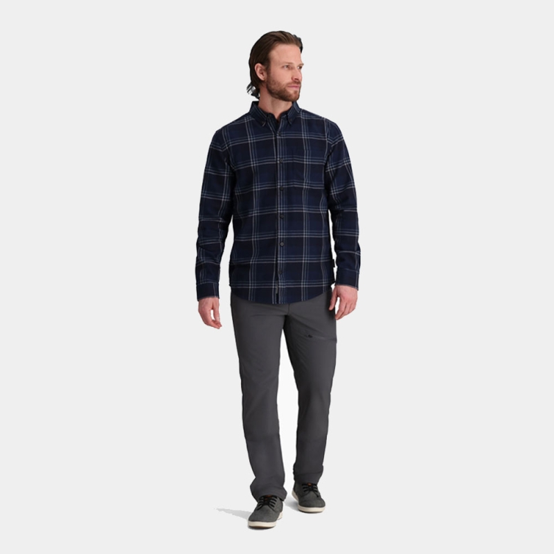 Royal Robbins Lieback Organic Cotton Flannel L/S Naval Timbercove Pld