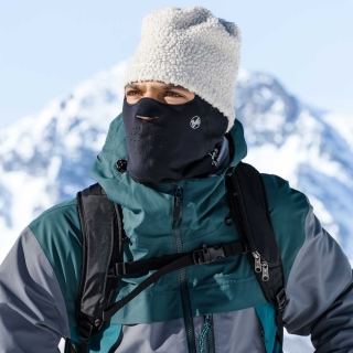 Buff Windproof Balaclava Solid Black