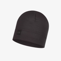 Buff Merino Heavyweight Beanie Solid Black