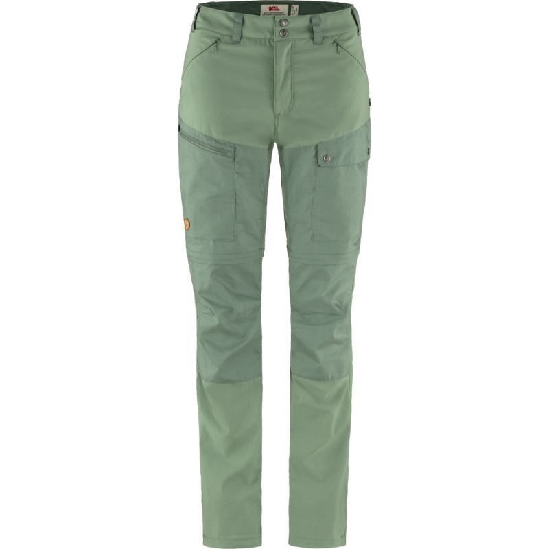 Fjällräven Abisko Midsummer Zip Off Trousers Women's Jade Green-Patina Green