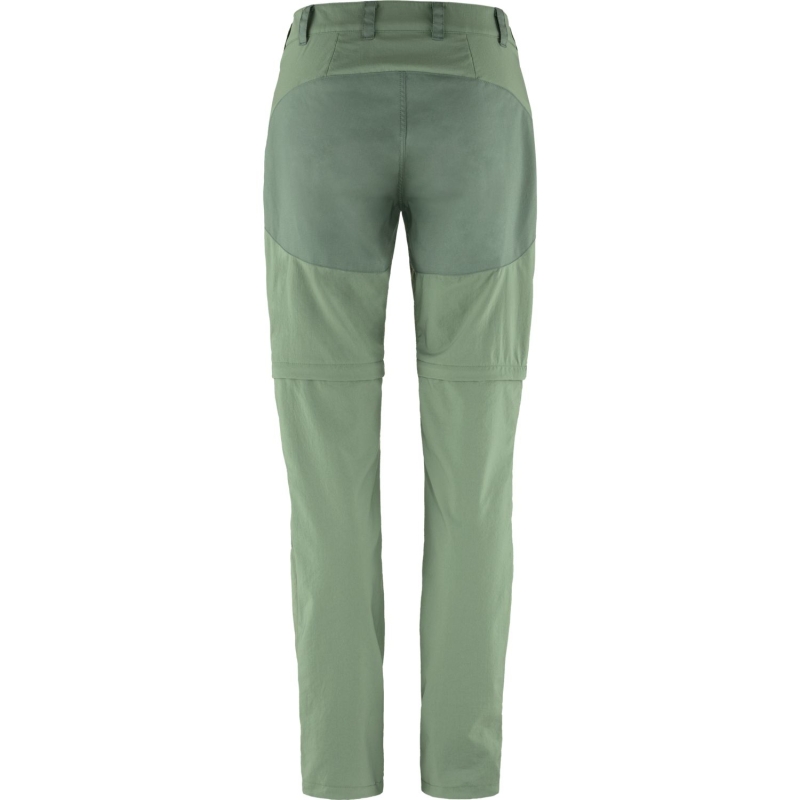 Fjällräven Abisko Midsummer Zip Off Trousers Women's Jade Green-Patina Green