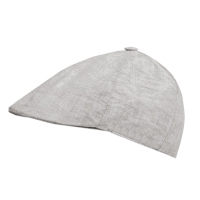 Capo Linen Flat Cap Grey