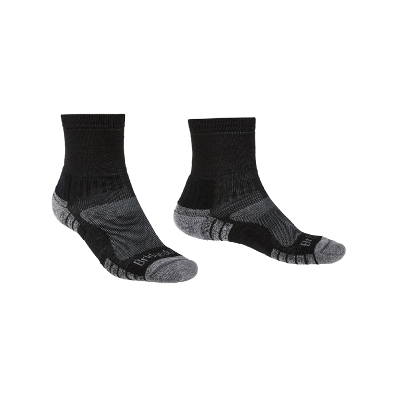 Bridgedale Lightweight Merino Performance 3/4 Crew XL Black/Silver (822)
