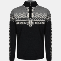Dale 140th Anniversary Masc Sweater Black Smoke Offwhite